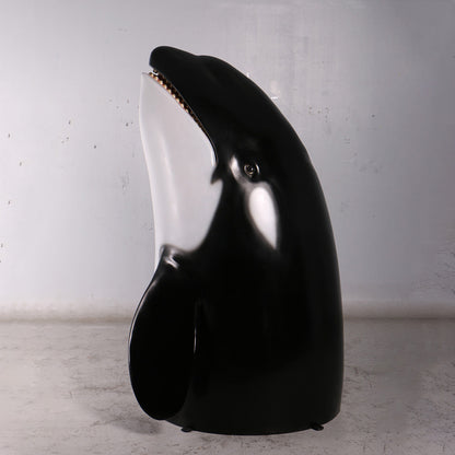 Breaching Orca Killer Whale Statue