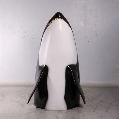 Breaching Orca Killer Whale Statue