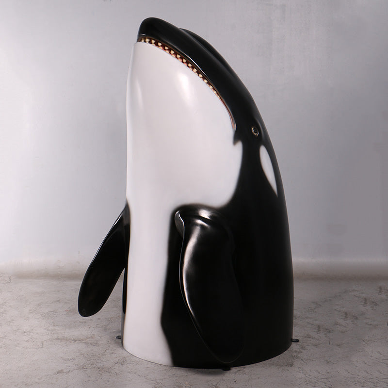 Breaching Orca Killer Whale Statue