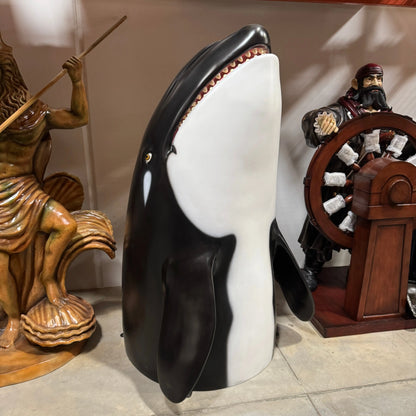 Breaching Orca Killer Whale Statue A0900-150004-H