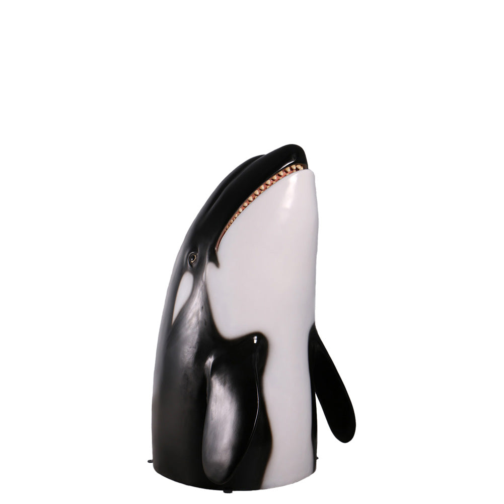 Breaching Orca Killer Whale Statue