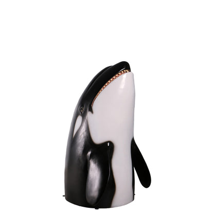 Breaching Orca Killer Whale Statue