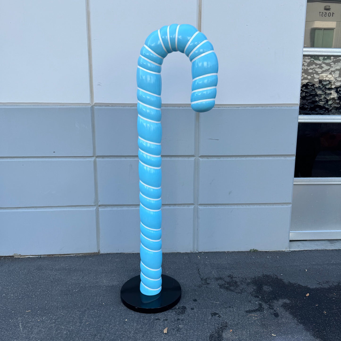 Large Blue Cushion Candy Cane Statue S0287B-150009-H