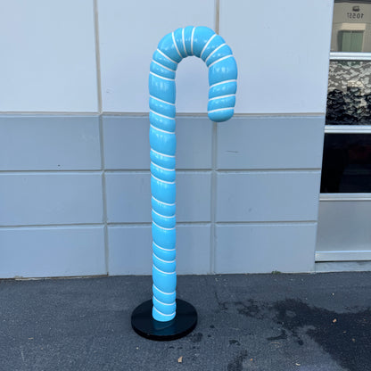 Large Blue Cushion Candy Cane Statue S0287B-150009-H