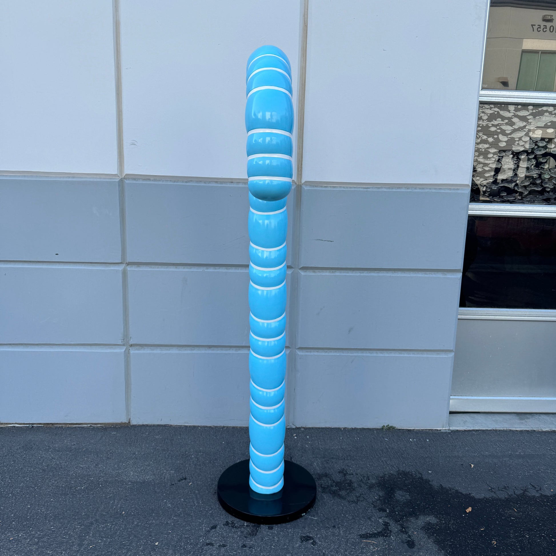 Large Blue Cushion Candy Cane Statue S0287B-150009-H