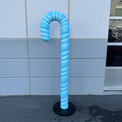 Large Blue Cushion Candy Cane Statue S0287B-150009-H