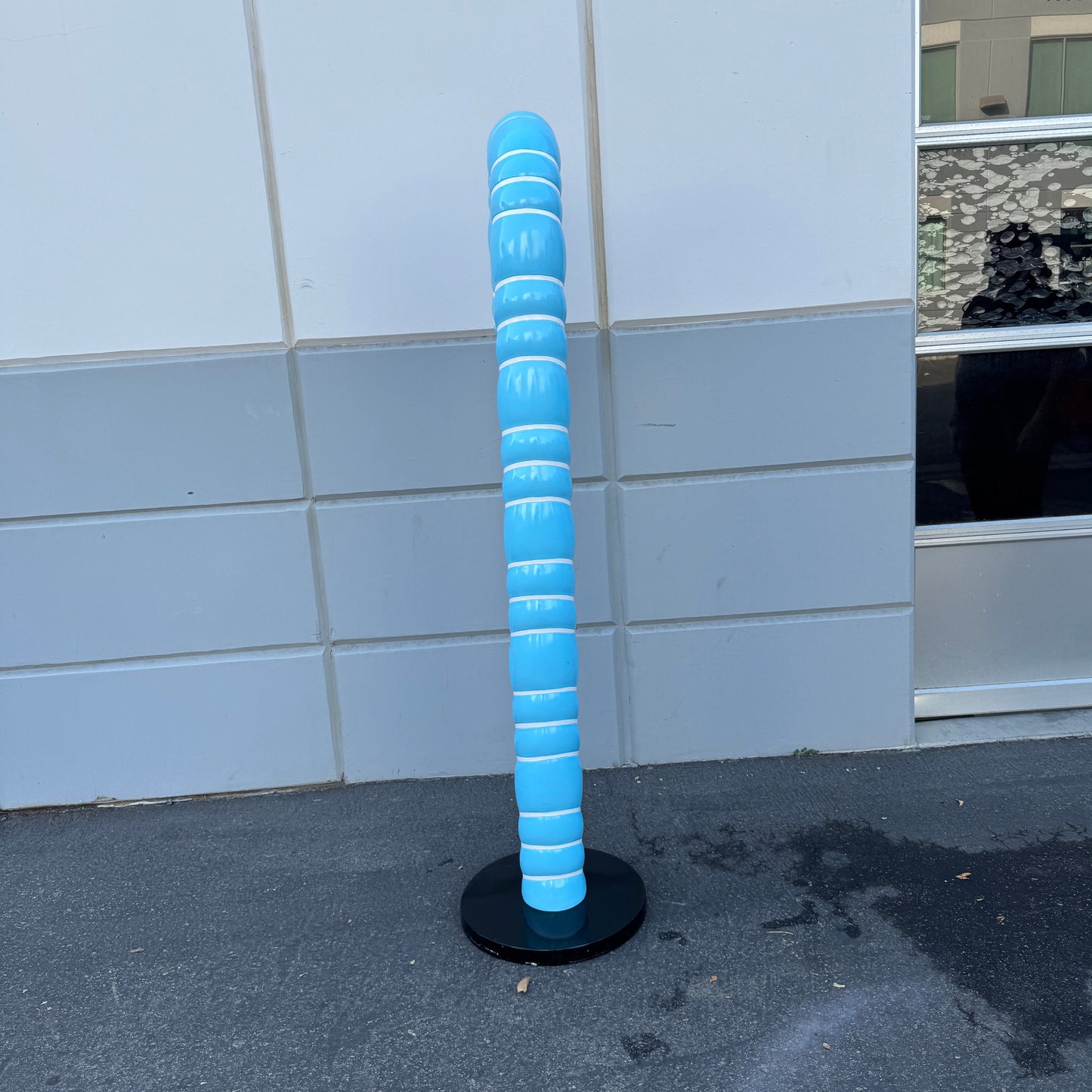 Large Blue Cushion Candy Cane Statue S0287B-150009-H