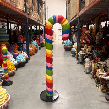 Large Rainbow Cushion Candy Cane Statue S0287RB-150009-H