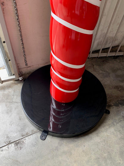Jumbo Red Cushion Candy Cane Statue