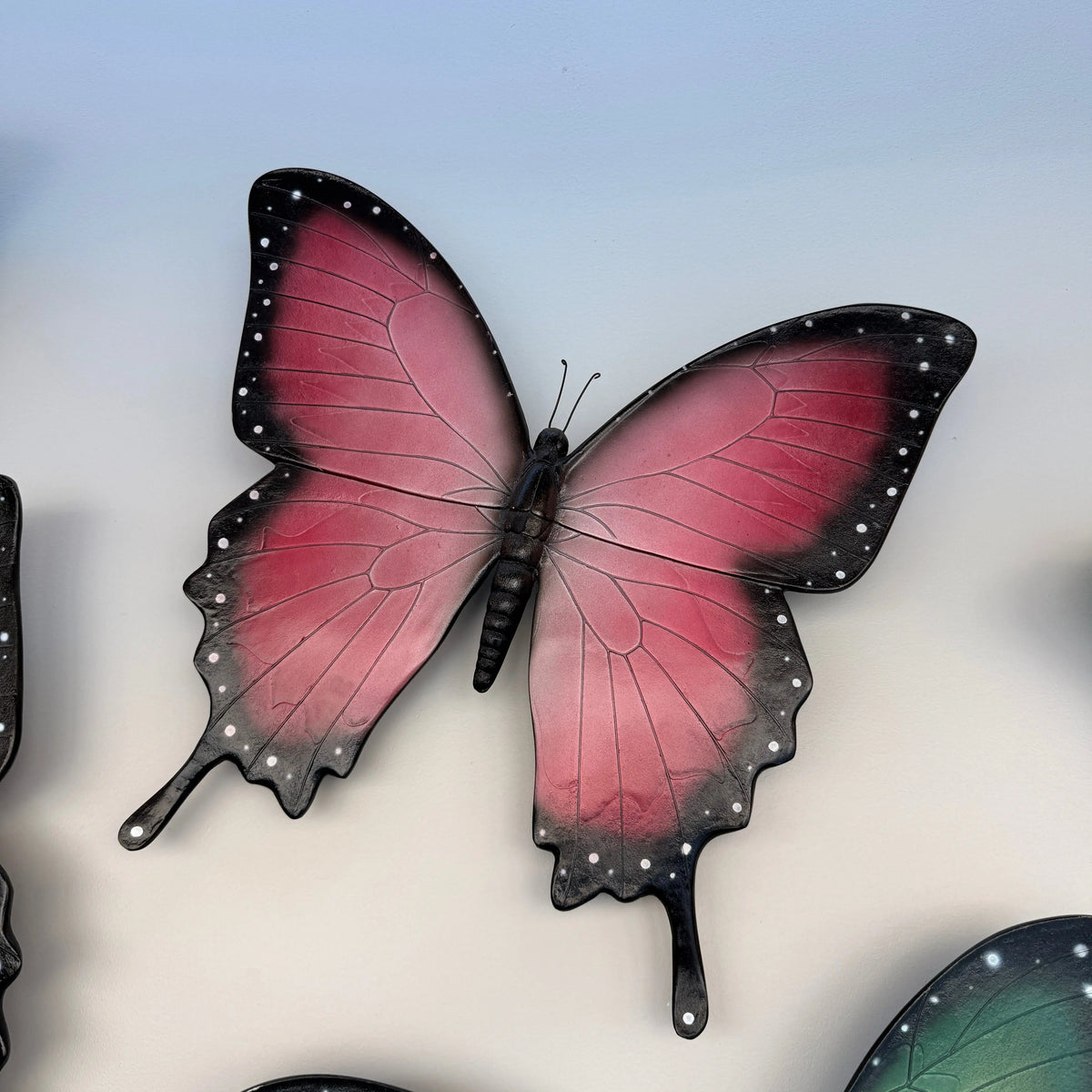 Hanging Pink Butterfly Statue A0753P-150021-H