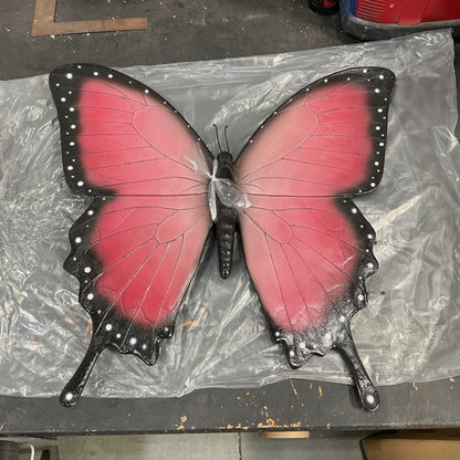Hanging Pink Butterfly Statue A0753P-150021-H