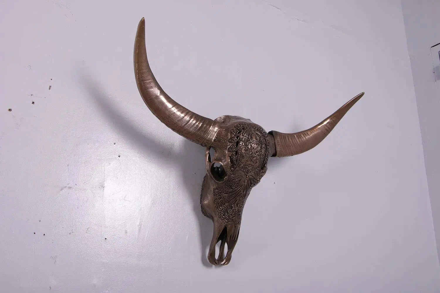 Bronze Bull Skull Life Size Statue A0611B-15053-H