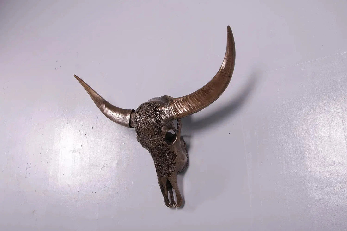 Bronze Bull Skull Life Size Statue A0611B-15053-H