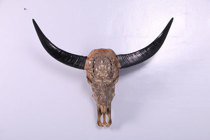 Bull Skull Statue