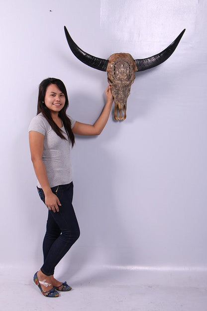Bull Skull Statue