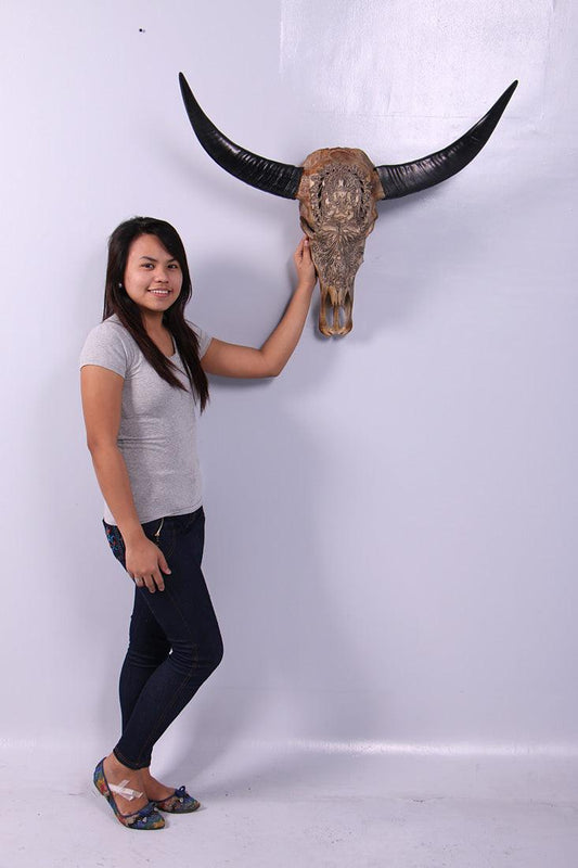 Bull Skull Statue