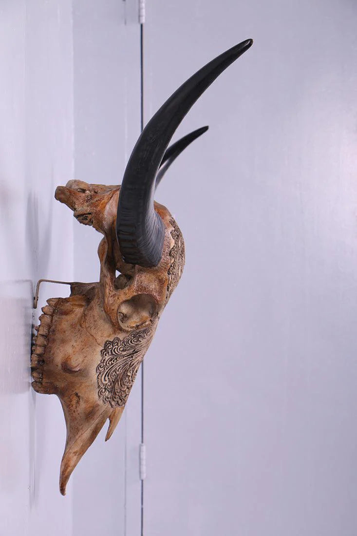 Bull Skull Statue