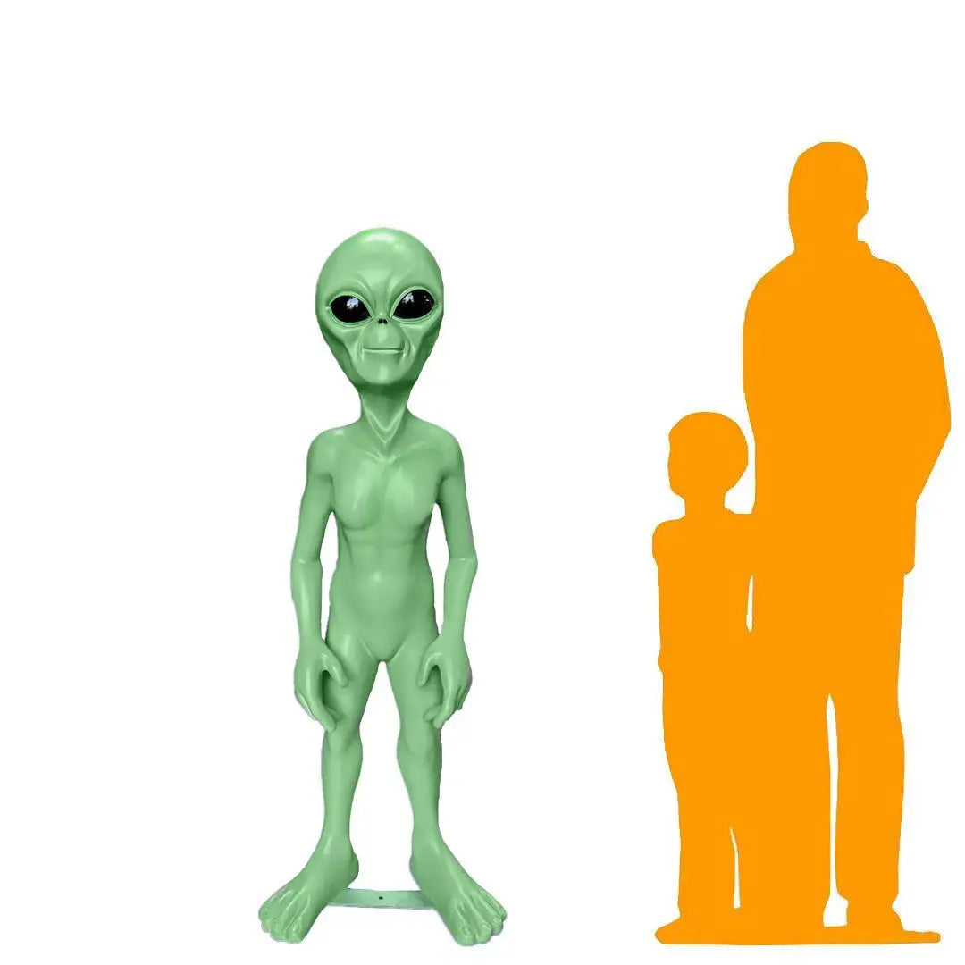 Green Extra Terrestrial Alien Statue LS221DTG-150328-H