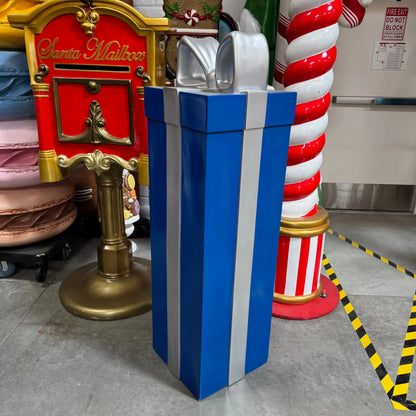 Blue Present With Ribbon Statue S0192-150240-H