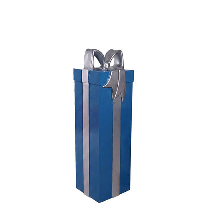 Blue Present With Ribbon Statue S0192-150240-H