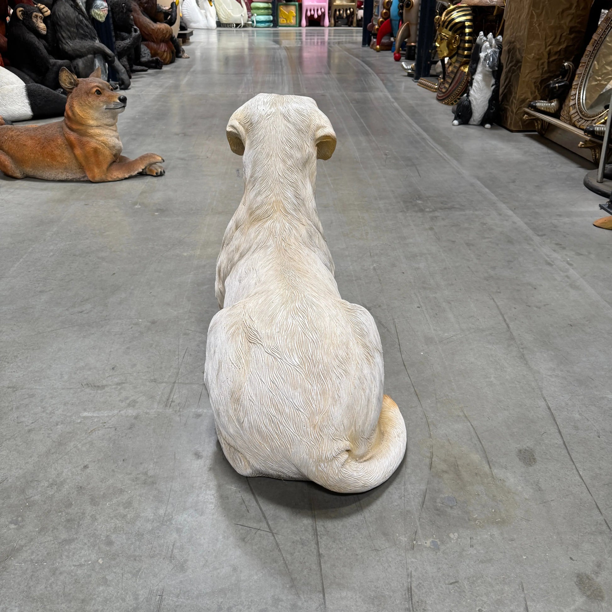 Tan Laying Labrador Life Size Statue A0508T-150251-H