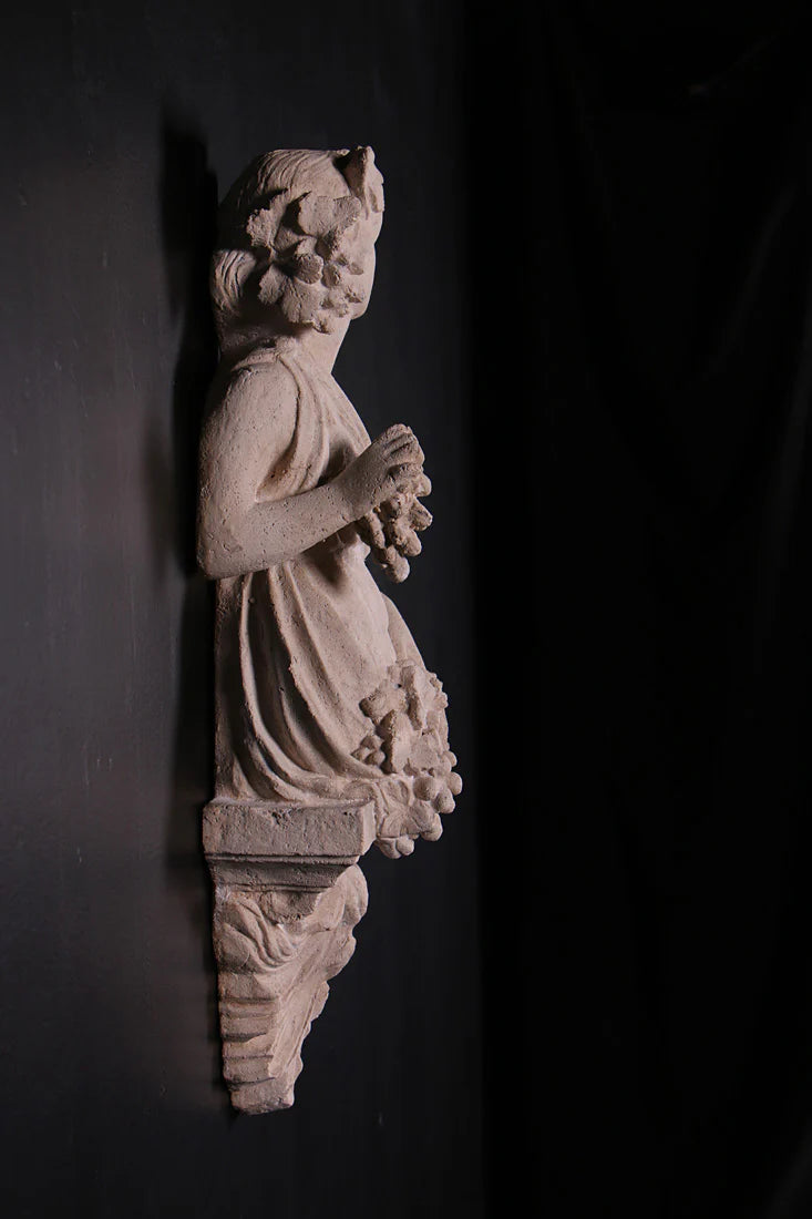 Small Pomona Stone Wall Décor Statue