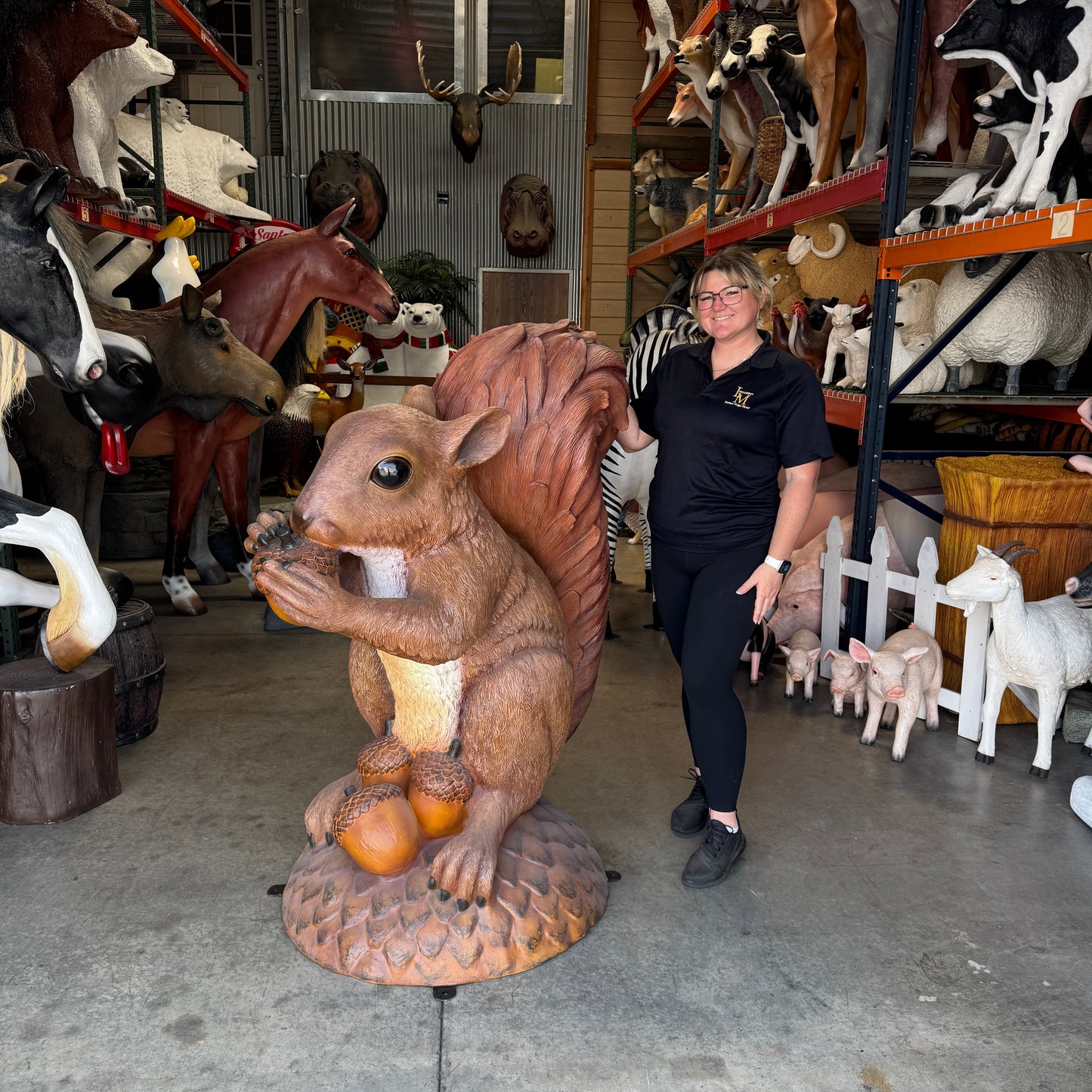 Large Squirrel Statue