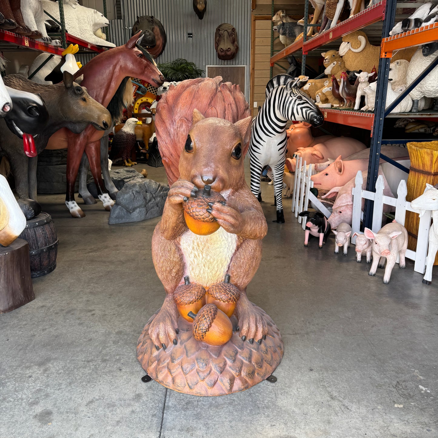 Large Squirrel Statue
