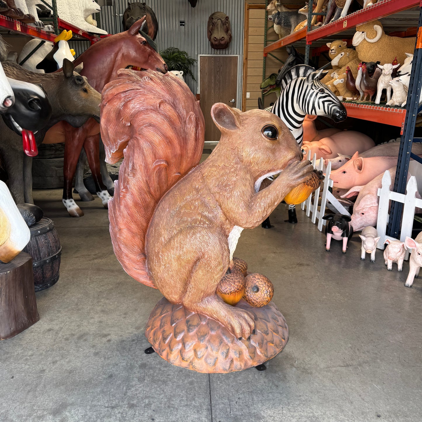 Large Squirrel Statue