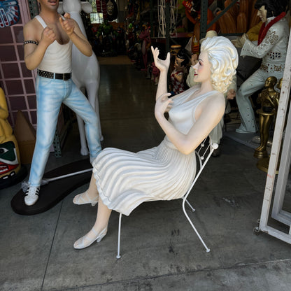 Actress Sitting Life Size Statue