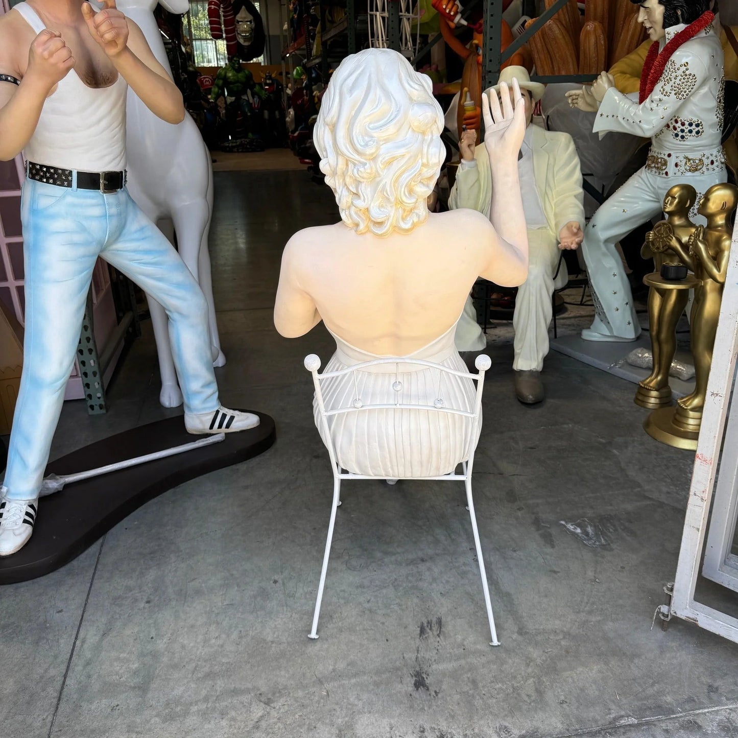 Actress Sitting Life Size Statue