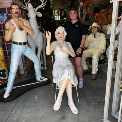 Actress Sitting Life Size Statue