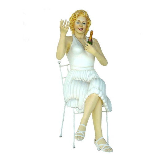 Actress Sitting Life Size Statue - LM Treasures Prop Rentals 