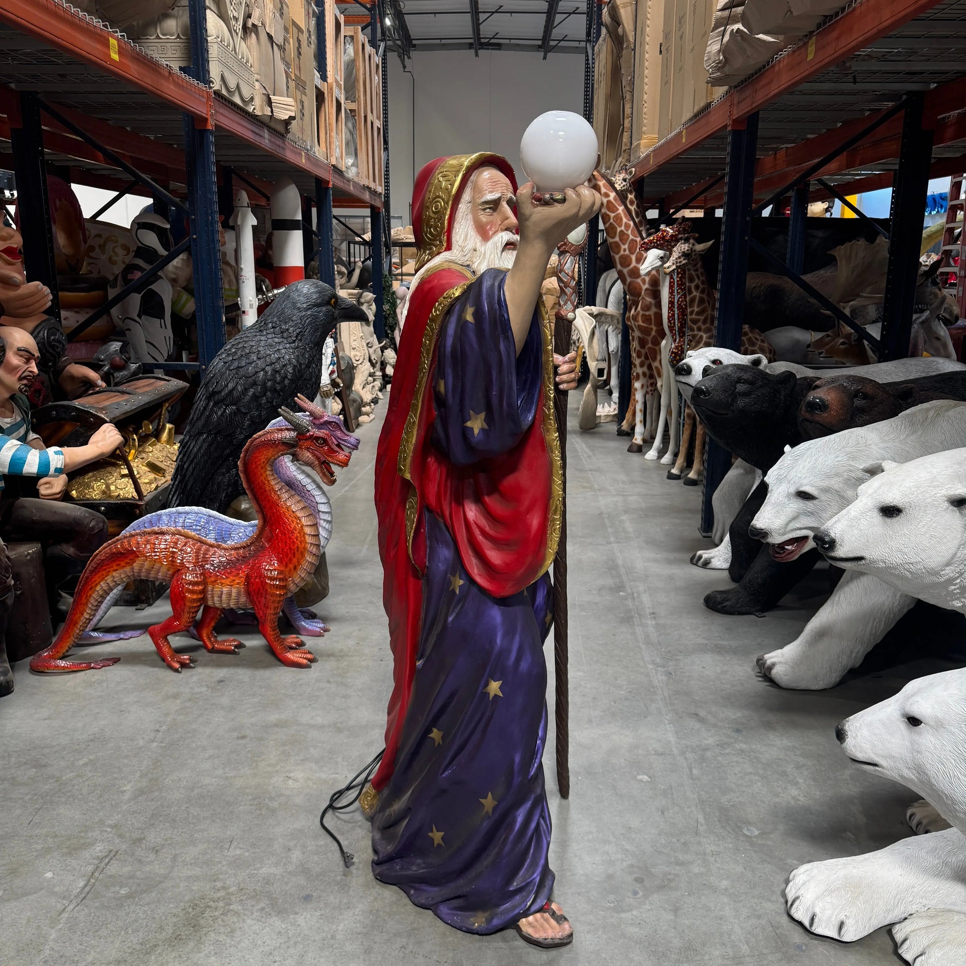 Merlin The Wizard Life Size Statue LS031-1571-A