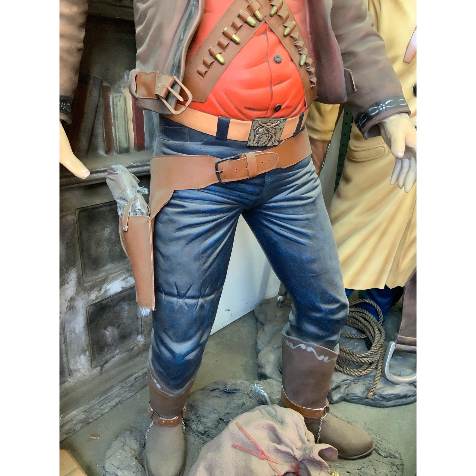 Cowboy With Sombrero Life Size Statue - LM Treasures Prop Rentals 