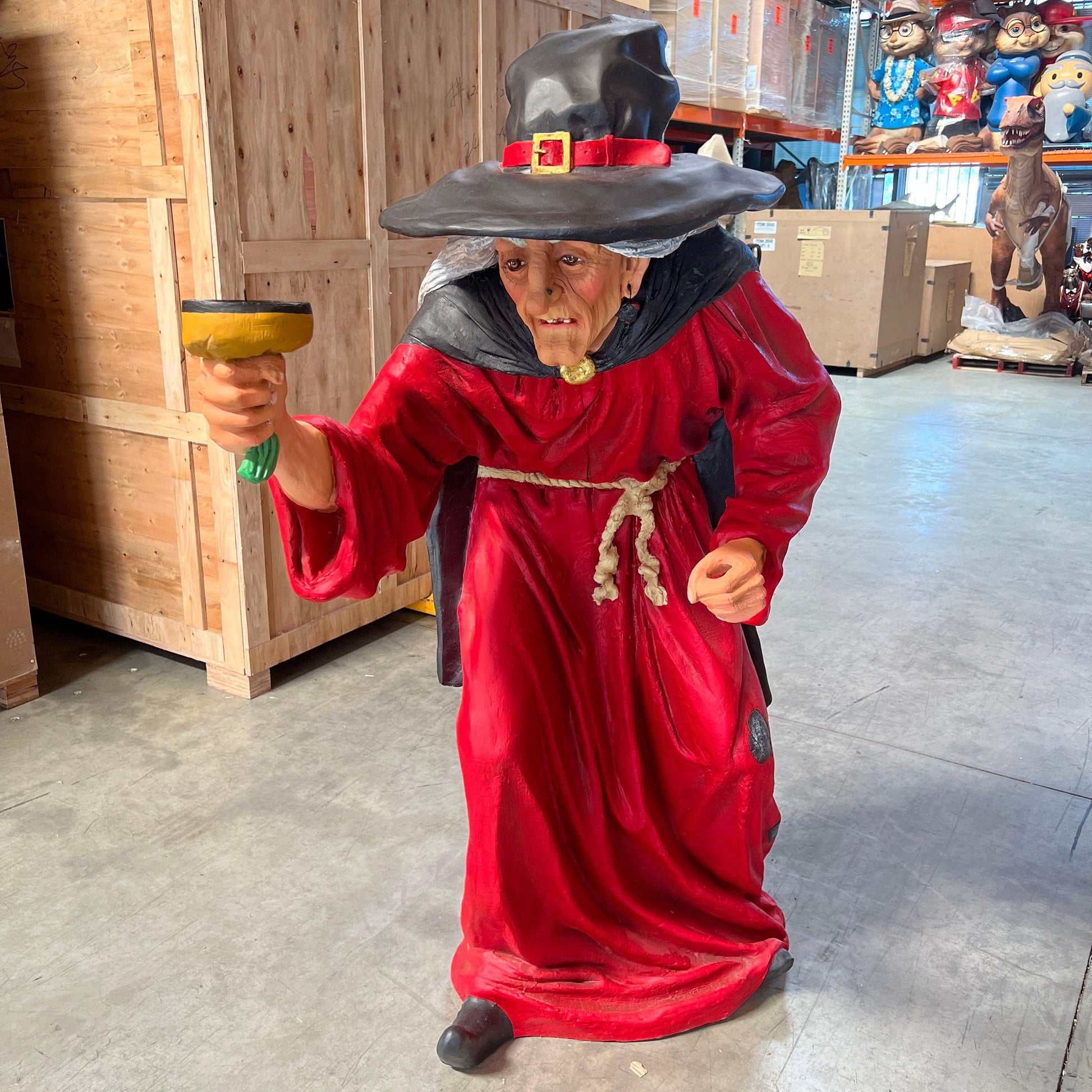 Witch Life Size Statue - LM Treasures Prop Rentals 