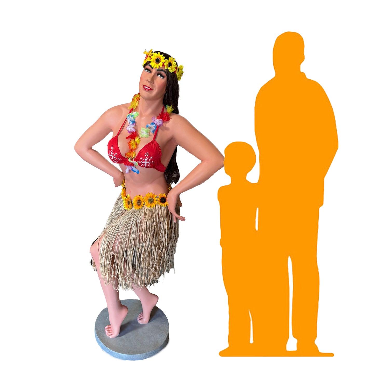 Hula Girl Hawaiian Life Size Statue