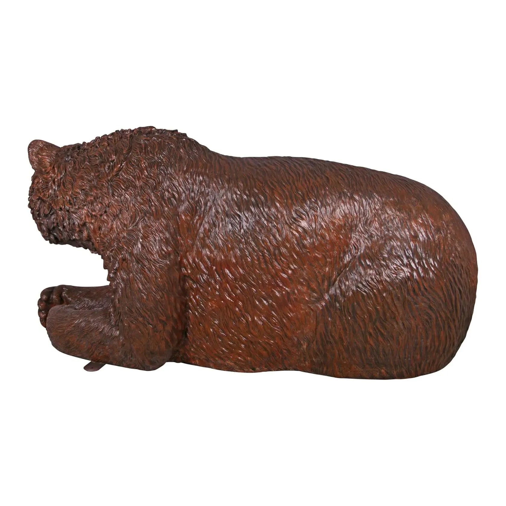 Grizzly Bear Bench Statue A0891G-160017-H