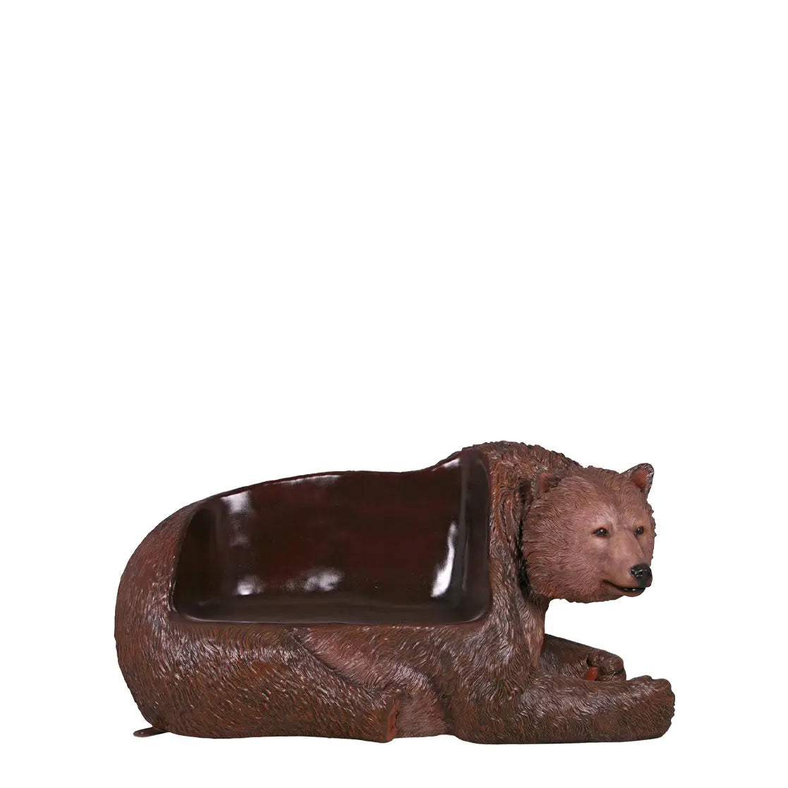 Grizzly Bear Bench Statue A0891G-160017-H