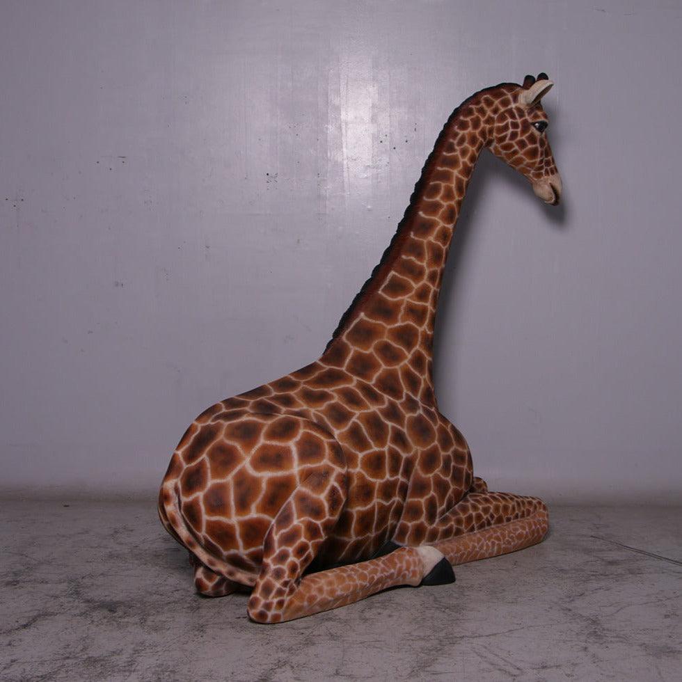 Large Laying Giraffe Statue