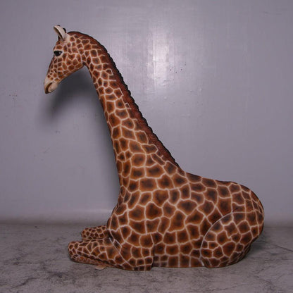 Large Laying Giraffe Statue