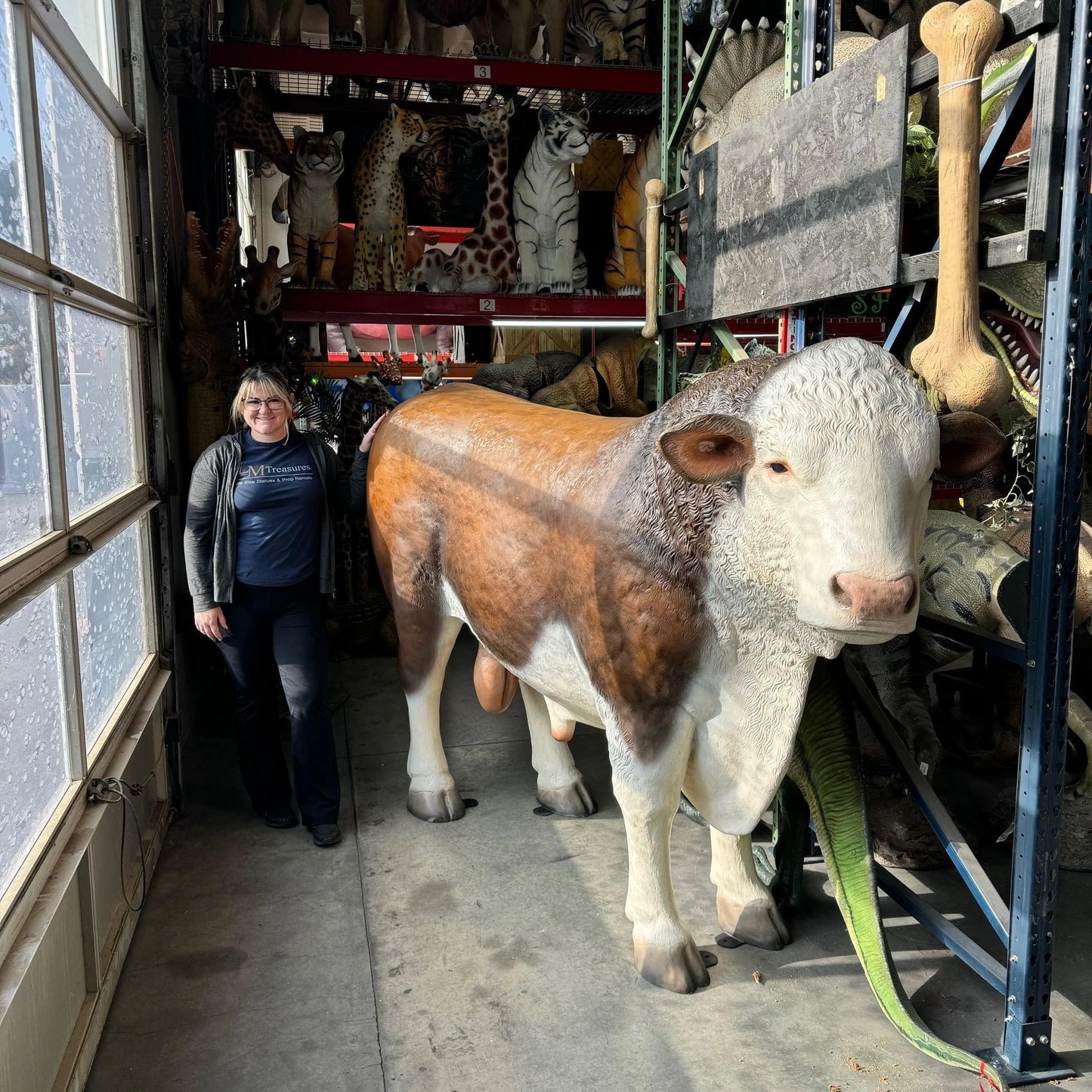 Hereford Bull Life Size Statue