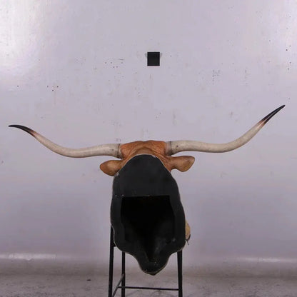 Texas Long Horn Head Life Size Statue A0542-160122-H
