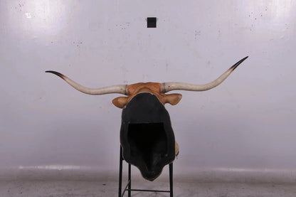 Texas Long Horn Head Life Size Statue A0542-160122-H
