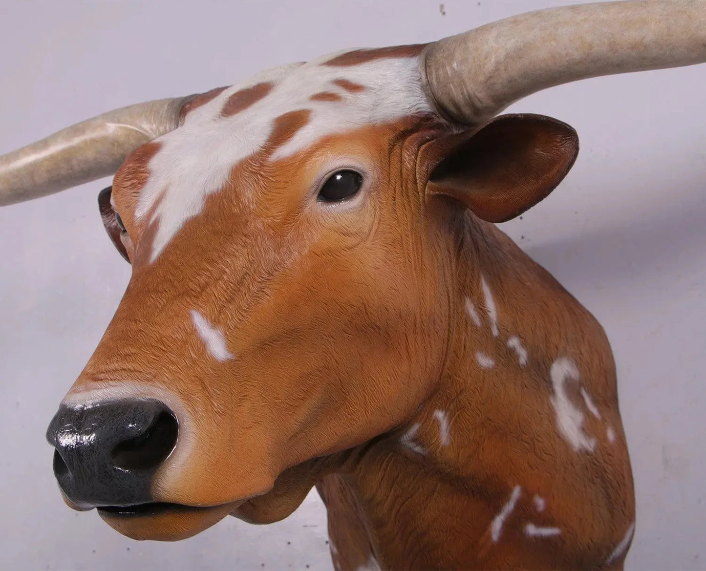 Texas Long Horn Head Life Size Statue A0542-160122-H