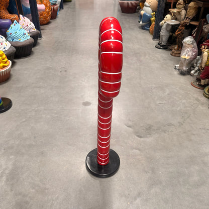 Small Red Cushion Candy Cane Statue S0094-160216-H