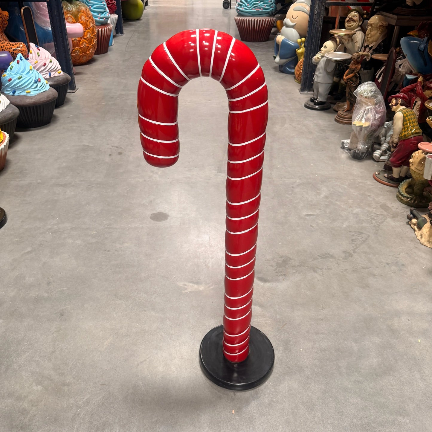 Small Red Cushion Candy Cane Statue S0094-160216-H