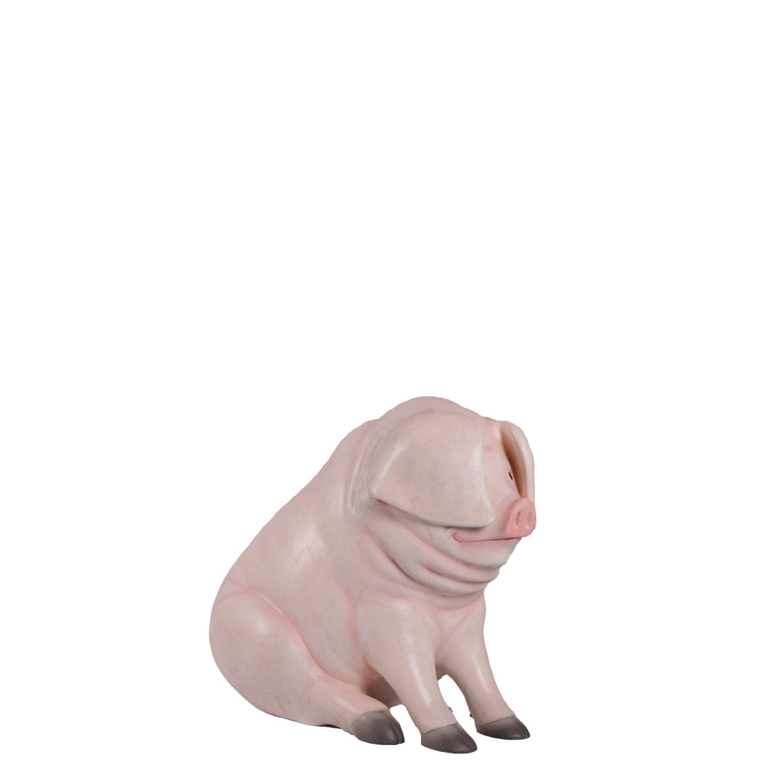 Comic Pig Sitting Statue