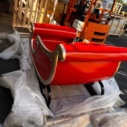 Santa's Sleigh Photo Op Over Sized Statue S0210-160264-H