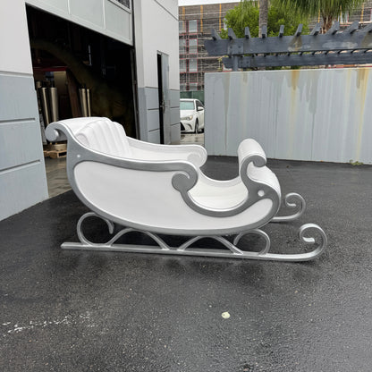White Santa's Sleigh Photo Op Statue S0210W-160264-H